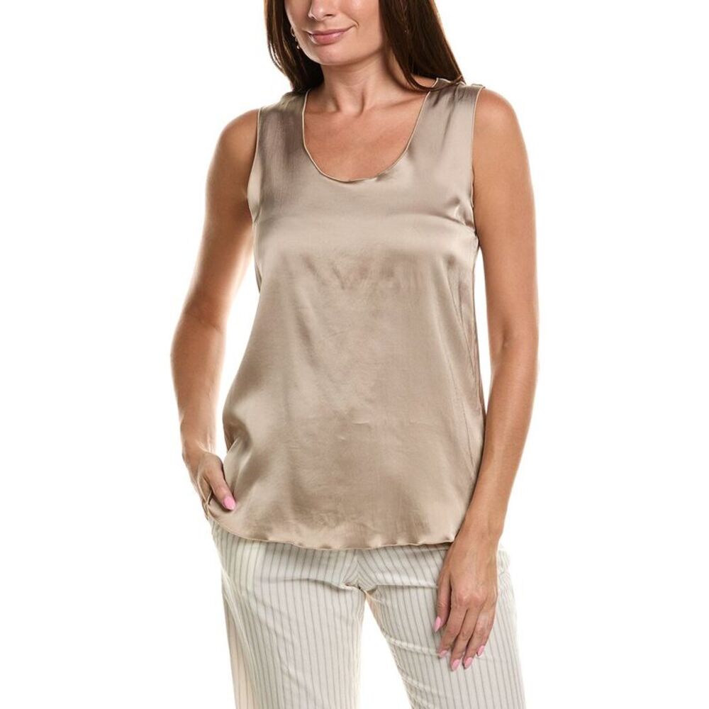Officine Générale Womens Officine Generale Satin Top, Tan